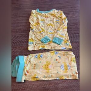 Little Sleepies Yellow and Teal Pajama Set